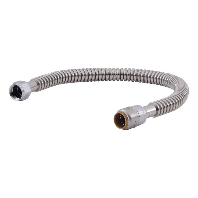 SharkBite URSS3086FX24 3/4 in. x 1 in. FIP x 24 in. Stainless Steel Corrugated Water Softener Connector
