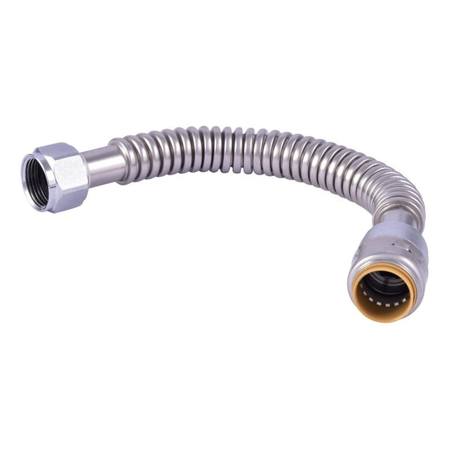 SharkBite URSS3088FX12 3/4 in. Push-to-Connect x 3/4 in. FIP x 12 in. Water Heater Connector