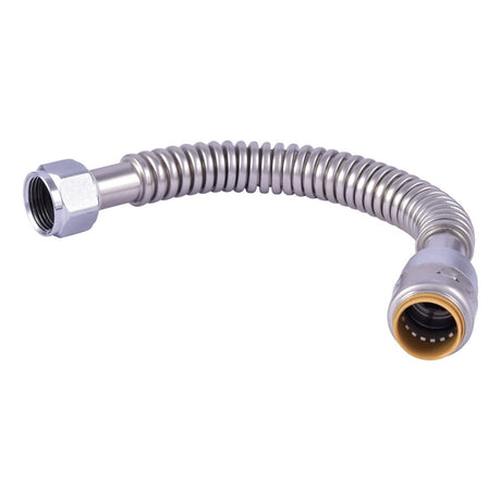 SharkBite URSS3088FX12 3/4 in. Push-to-Connect x 3/4 in. FIP x 12 in. Water Heater Connector