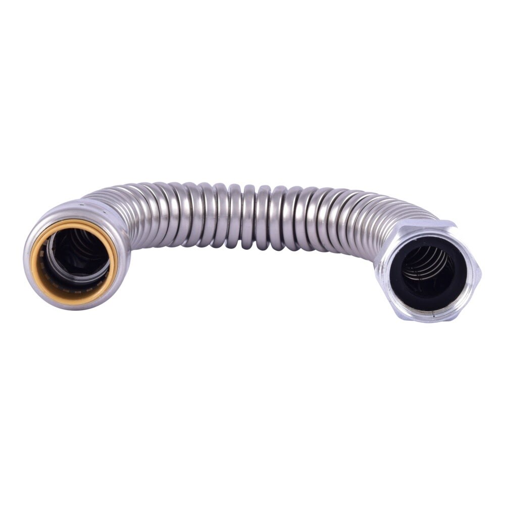 SharkBite URSS3088FX12 3/4 in. Push-to-Connect x 3/4 in. FIP x 12 in. Water Heater Connector - 3