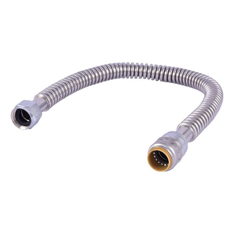 SharkBite URSS3088FX24 3/4 in x 3/4 in FIP 24 in Corrugated Stainless Steel Water Heater Connector