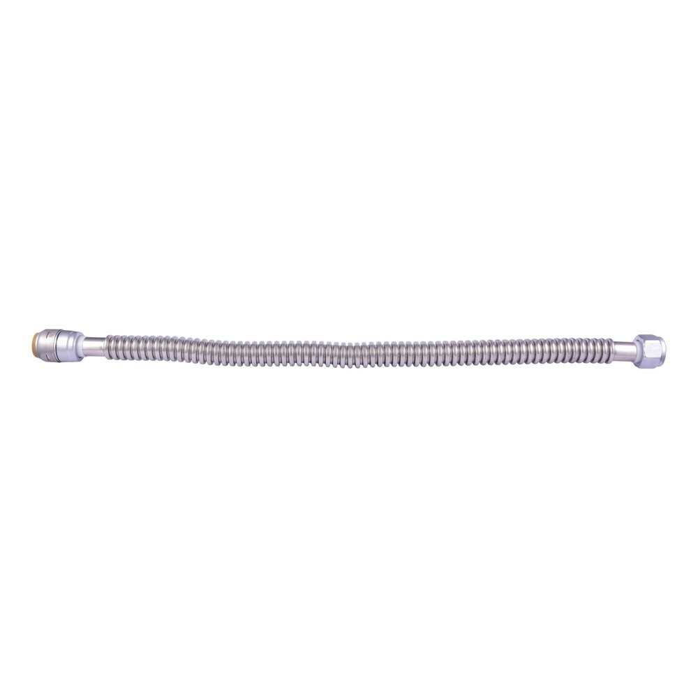 SharkBite URSS3088FX24 3/4 in x 3/4 in FIP 24 in Corrugated Stainless Steel Water Heater Connector - 2