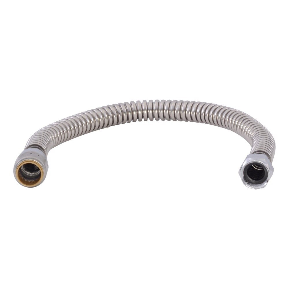 SharkBite URSS3094FX24 1 in x 1 in FIP 24 in Stainless Steel Corrugated Max Water Heater Connector - 3
