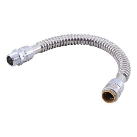 SharkBite URSS3134FX18 3/4 in x 3/4 in MIP 18 in Stainless Steel Corrugated Water Heater Connector