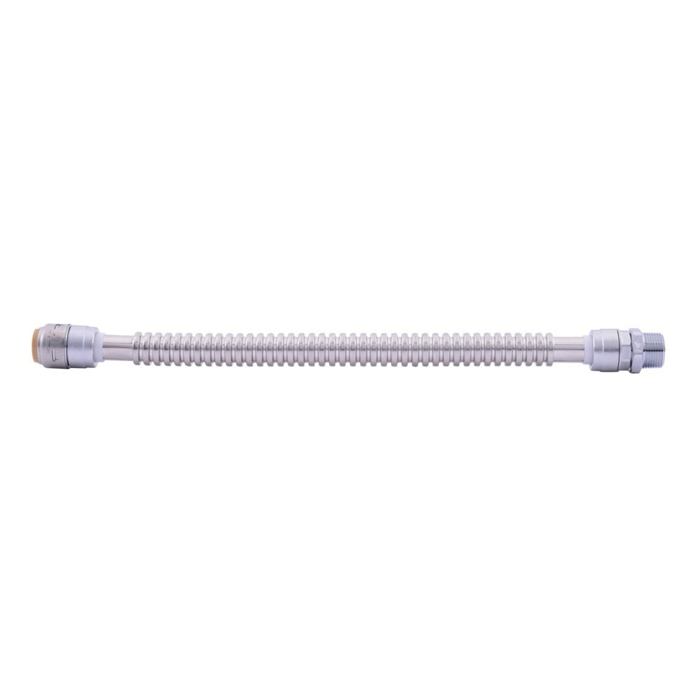 SharkBite URSS3134FX18 3/4 in x 3/4 in MIP 18 in Stainless Steel Corrugated Water Heater Connector - 2