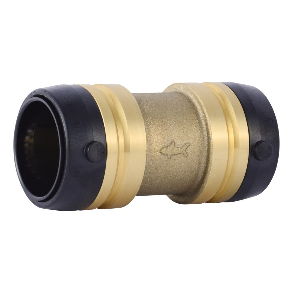 SharkBite UXL0135 1-1/4 in. x 1-1/4 in. Push-to-Connect Brass Coupling