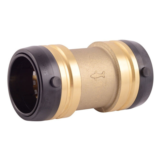 SharkBite UXL0141 1-1/2 in x 1-1/2 in Push to Connect Brass Coupling