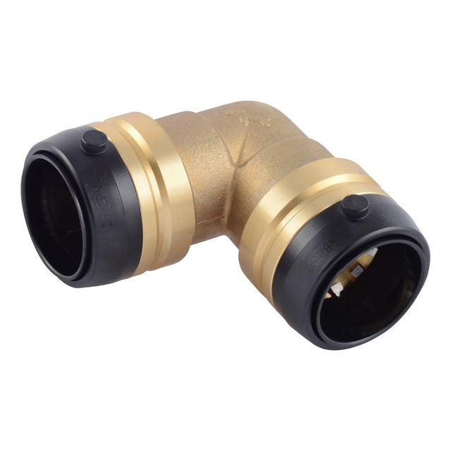 SharkBite UXL0235 1-1/4 in x 1-1/4 in Push to Connect Brass 90 Degree Elbow