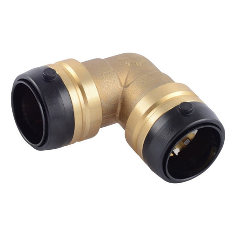 SharkBite UXL0235 1-1/4 in x 1-1/4 in Push to Connect Brass 90 Degree Elbow