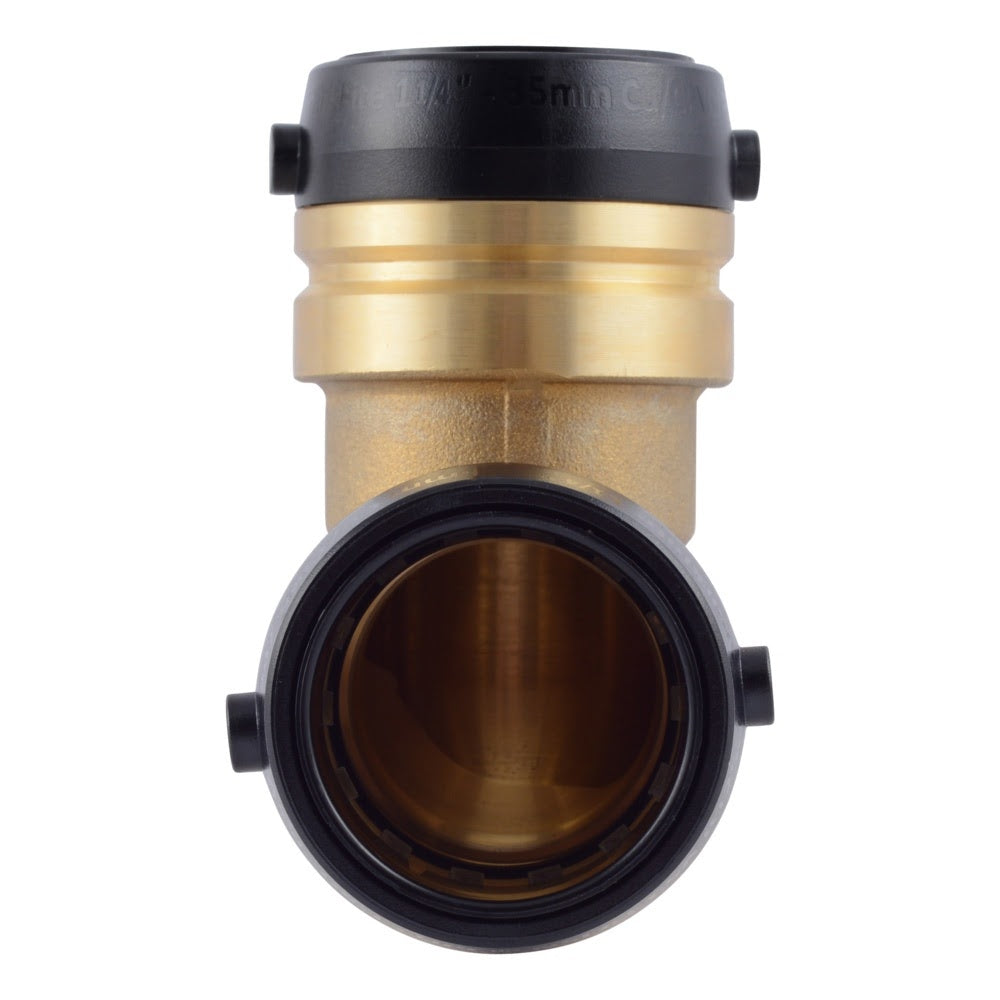 SharkBite UXL0235 1-1/4 in x 1-1/4 in Push to Connect Brass 90 Degree Elbow - 3