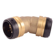 SharkBite UXL0541 1-1/2 in. x 1-1/2 in. 45 Degree Brass Push to Connect Elbow