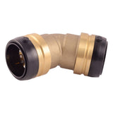 SharkBite UXL0541 1-1/2 in. x 1-1/2 in. 45 Degree Brass Push to Connect Elbow