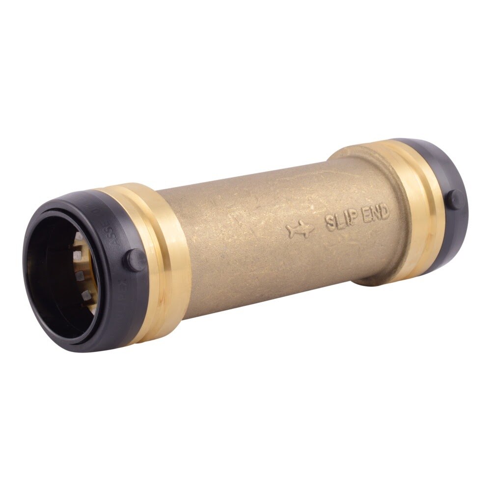 SharkBite UXL0641 1-1/2 in x 1-1/2 in Push Slip Coupling for Copper and CPVC Pipe