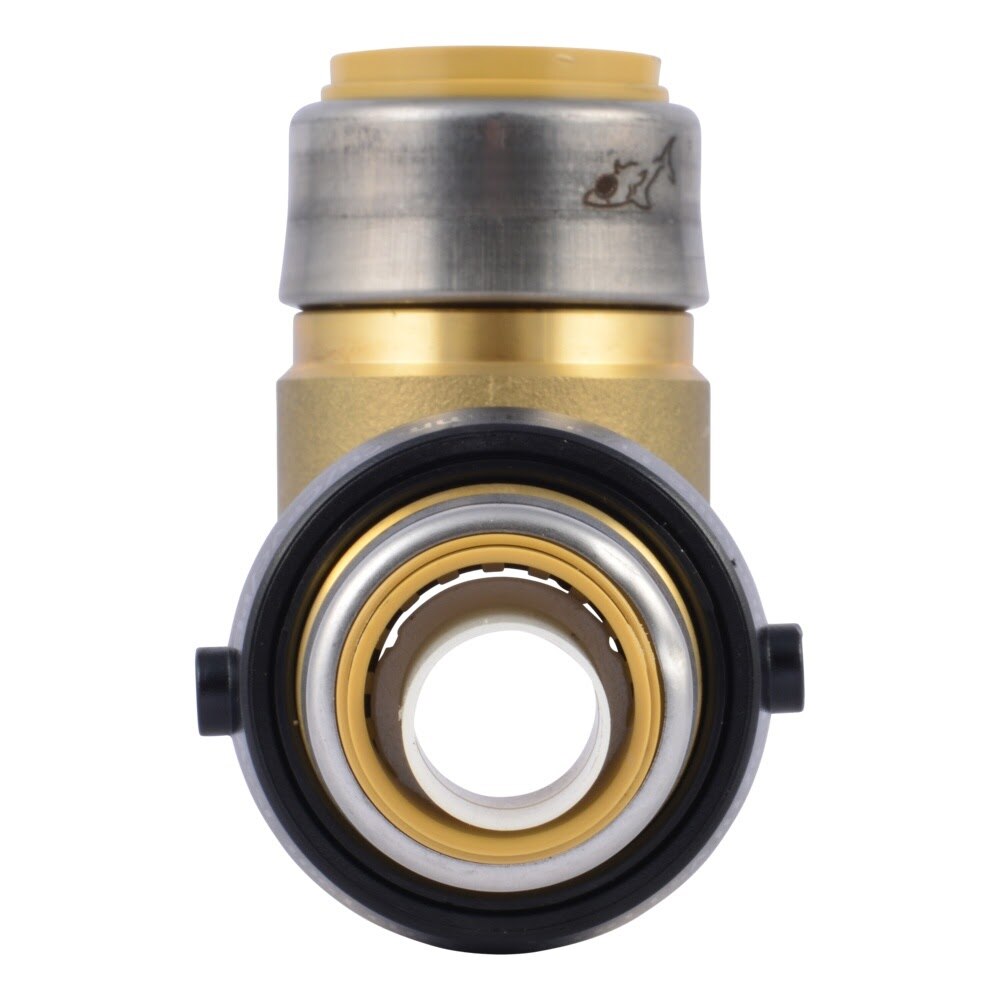 SharkBite UXL08352228 1-1/4 in. x 3/4 in. x 1 in. Lead-Free Brass Push-to-Connect Reducing Tee - 3