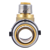SharkBite UXL08352816 1-1/4 in x 1 in x 1/2 in Brass Push-to-Connect Reducing Tee - 3