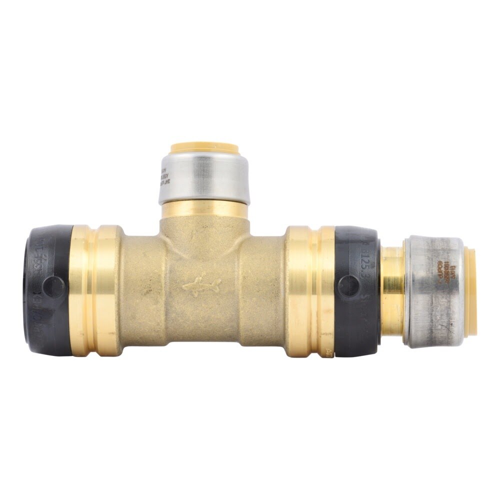 SharkBite UXL08352822 1-1/4 in x 1 in x 3/4 in Push-to-Connect Lead-Free Brass Reducing Tee - 2