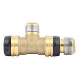 SharkBite UXL08352822 1-1/4 in x 1 in x 3/4 in Push-to-Connect Lead-Free Brass Reducing Tee - 2
