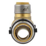SharkBite UXL08352822 1-1/4 in x 1 in x 3/4 in Push-to-Connect Lead-Free Brass Reducing Tee - 3