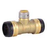 SharkBite UXL08353522 1-1/4 in. x 1-1/4 in. x 3/4 in. Brass Push-to-Connect Reducing Tee