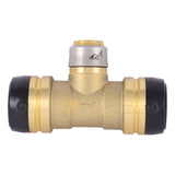 SharkBite UXL08353522 1-1/4 in. x 1-1/4 in. x 3/4 in. Brass Push-to-Connect Reducing Tee - 2