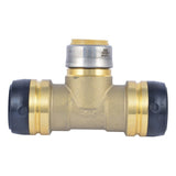 SharkBite UXL08353528 1-1/4 in x 1-1/4 in x 1 in Push-to-Connect Brass Reducing Tee Fitting - 2