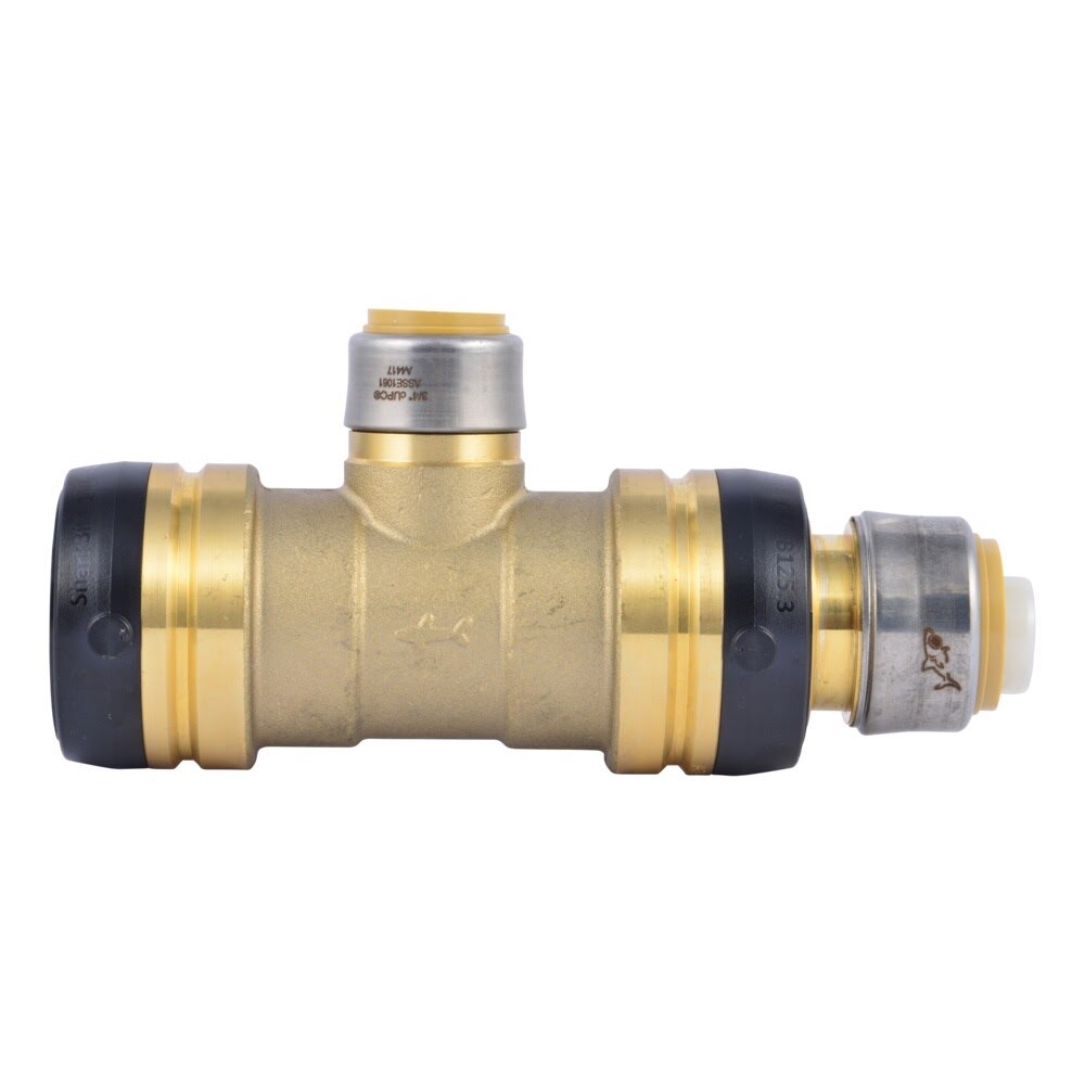 SharkBite UXL08412822 1-1/2 in x 1 in x 3/4 in Lead-Free Reducing Tee Push-to-Connect Fitting - 2