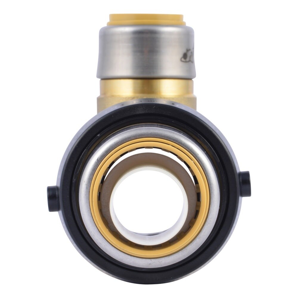 SharkBite UXL08412822 1-1/2 in x 1 in x 3/4 in Lead-Free Reducing Tee Push-to-Connect Fitting - 3