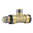 SharkBite UXL08412828 1-1/2 in x 1 in x 1 in Push-to-Connect Reducing Tee Lead-Free Brass