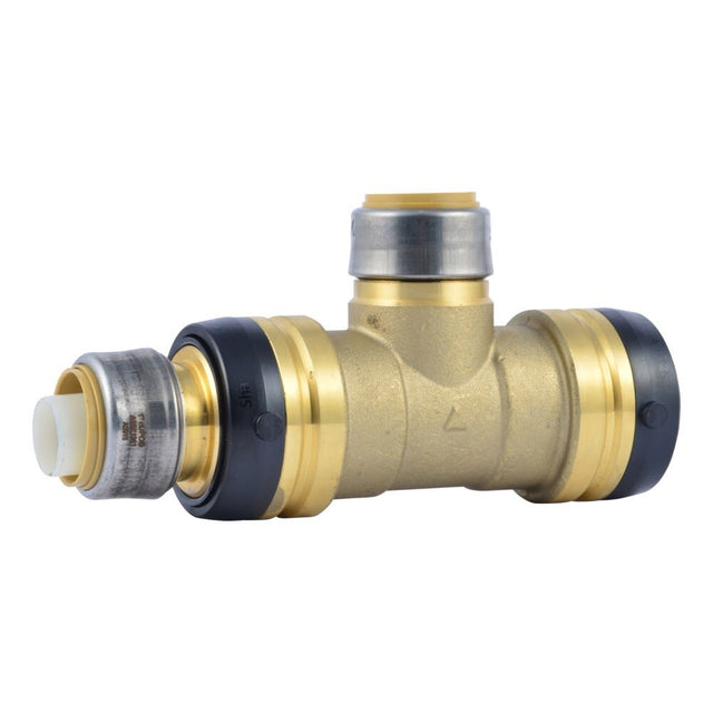 SharkBite UXL08412828 1-1/2 in x 1 in x 1 in Push-to-Connect Reducing Tee Lead-Free Brass