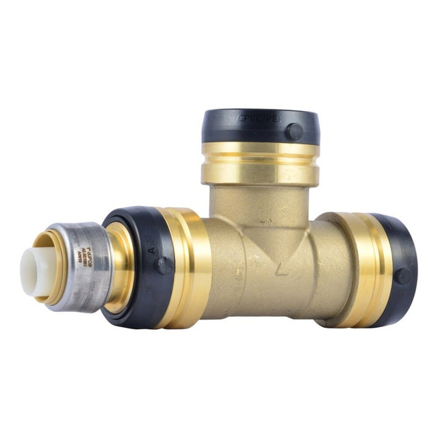SharkBite UXL08412841 1-1/2 in x 1 in x 1-1/2 in Push-to-Connect Reducing Tee Lead-Free Brass