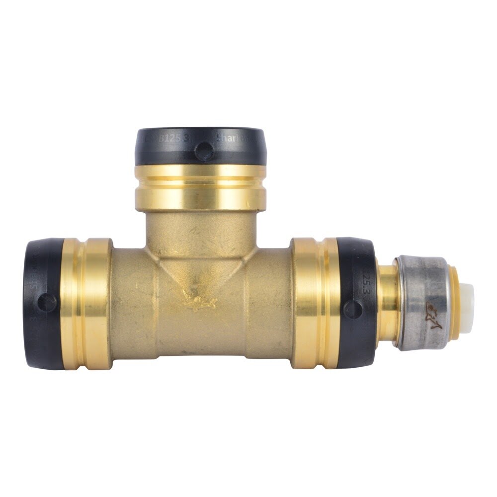 SharkBite UXL08412841 1-1/2 in x 1 in x 1-1/2 in Push-to-Connect Reducing Tee Lead-Free Brass - 2