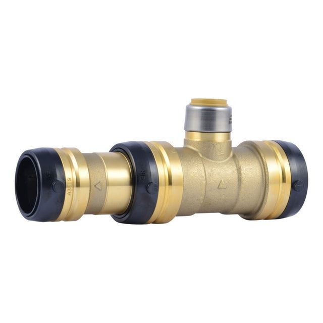 SharkBite UXL08413522 1-1/2 in x 1-1/4 in x 3/4 in Push-to-Connect Brass Reducing Tee