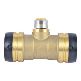 SharkBite UXL08414116 1-1/2 in. x 1-1/2 in. x 1/2 in. Push-to-Connect Brass Reducing Tee - 2