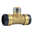 SharkBite UXL08414128 1-1/2 in. x 1-1/2 in. x 1 in. Push-to-Connect Brass Reducing Tee Fitting