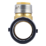 SharkBite UXL08414128 1-1/2 in. x 1-1/2 in. x 1 in. Push-to-Connect Brass Reducing Tee Fitting - 3