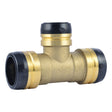 SharkBite UXL08414135 1-1/2 in. x 1-1/2 in. x 1-1/4 in. Push-to-Connect Brass Reducing Tee