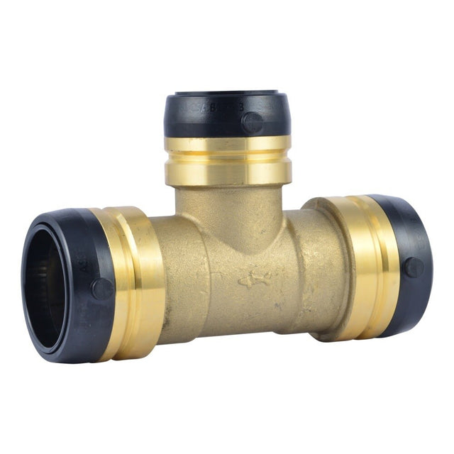 SharkBite UXL08414135 1-1/2 in. x 1-1/2 in. x 1-1/4 in. Push-to-Connect Brass Reducing Tee