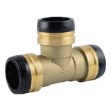 SharkBite UXL0841 1-1/2 in. x 1-1/2 in. x 1-1/2 in. Brass Push-to-Connect Equal Tee