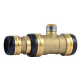 SharkBite UXL08544122 2 in x 1-1/2 in x 3/4 in Reducing Tee Lead Free Brass Push Fitting