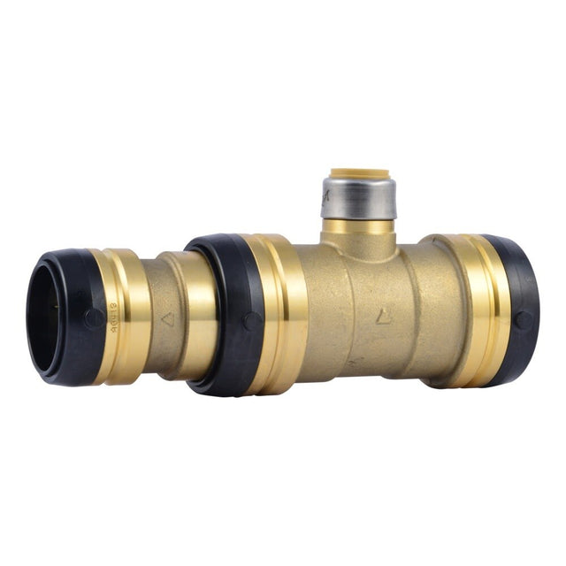 SharkBite UXL08544122 2 in x 1-1/2 in x 3/4 in Reducing Tee Lead Free Brass Push Fitting
