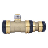 SharkBite UXL08544122 2 in x 1-1/2 in x 3/4 in Reducing Tee Lead Free Brass Push Fitting - 2