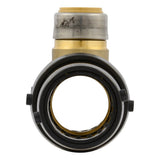 SharkBite UXL08544128 2 in. x 1-1/2 in. x 1 in. Brass Push-to-Connect Reducing Tee - 3