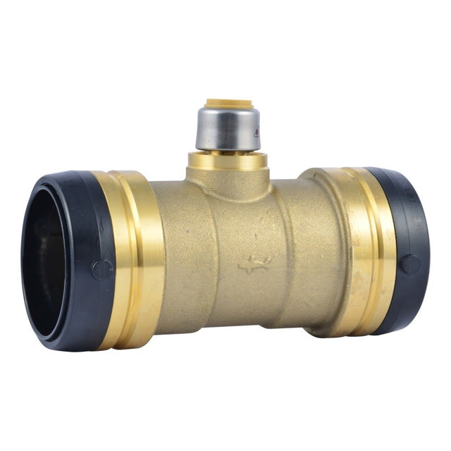SharkBite UXL08545416 2 in x 2 in x 0.5 in Reduced Tee Push Fit Lead Free Brass