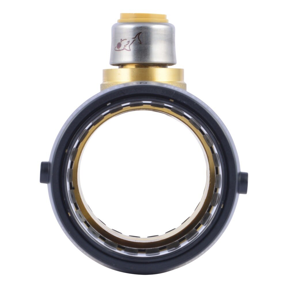 SharkBite UXL08545416 2 in x 2 in x 0.5 in Reduced Tee Push Fit Lead Free Brass - 3