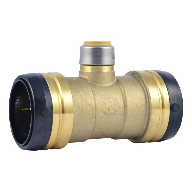 SharkBite UXL08545422 2 in. x 2 in. x 3/4 in. Brass Push-to-Connect Reducing Tee