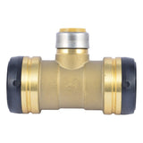 SharkBite UXL08545428 2 in. x 2 in. x 1 in. Push to Connect Brass Reducing Tee Fitting - 2
