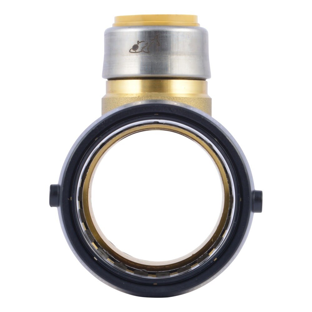 SharkBite UXL08545428 2 in. x 2 in. x 1 in. Push to Connect Brass Reducing Tee Fitting - 3