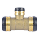 SharkBite UXL08545435 2 in x 2 in x 1-1/4 in Push to Connect Brass Reducing Tee Fitting - 2