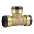 SharkBite UXL0854 2 in x 2 in x 2 in Push to Connect Equal Tee Lead Free Brass Fitting