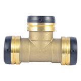 SharkBite UXL0854 2 in x 2 in x 2 in Push to Connect Equal Tee Lead Free Brass Fitting - 2